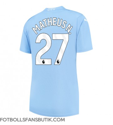 Manchester City Matheus Nunes #27 Replika Hemmatröja Damer 2023-24 Kortärmad